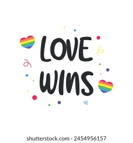 LGBT pride rainbow sticker. Vector illustration