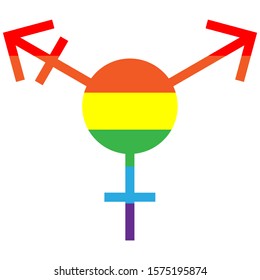 LGBT Pride Rainbow vector. Transgender. Gay and lesbian rights.
