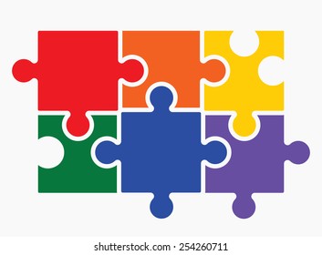 Lgbt puzzle concept