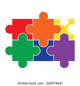 LGBT Puzzle Concept