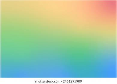 Fondo de color arcoiris LGBT. Orgullo mes gradiente Anuncio de Vector. 