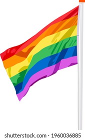 LGBT Rainbow flag illustration Eps 10