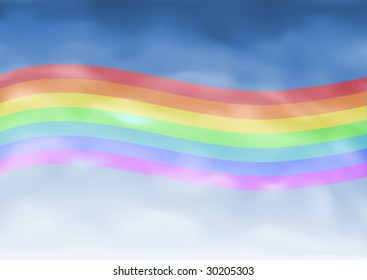 LGBT rainbow flag (made using gradient meshes)