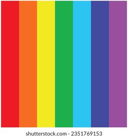  LGBT. Rainbow flag. Pride symbol. Abstract Pride Rainbow Flag vertical Background. Lesbian, gay, bisexual, transgender and queer flag. Isolated illustration