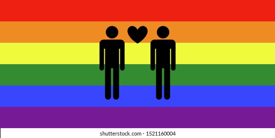 Lgbt Rainbow Pride Flag Gay Love Stock Vector Royalty Free 1521160004 Shutterstock 5649