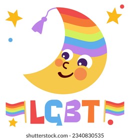 LGBT rainbow Vector illustration for pride flag