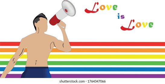 LGBT. Symbols of tolerance and equality between people