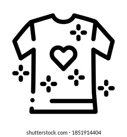 lgbt t-shirt icon vector. lgbt t-shirt sign. isolated contour symbol illustration
