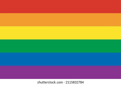 Fondo vectorial Lgbt. Bandera de color arcoiris. Rojo, naranja, amarillo, verde, índigo, violeta