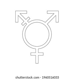 lgbt white background vector icon