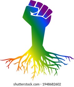 LGBTI+ Rebel Icon Vector for Pride Parade Festival