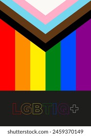 LGBTIQ+ poster and flyer as an illustration