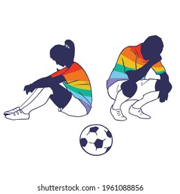 LGBTQ Athletics. LGBT Community Competitions. The Symbol Of Equality And Struggle In Minority Community Sports Athletics Football. Representation