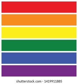 LGBTQ background vector. Pride symbol modern simple vector icon