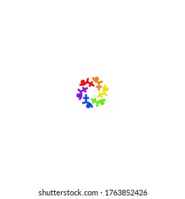 LGBTQ community logo vector icon