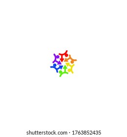 LGBTQ community logo vector icon