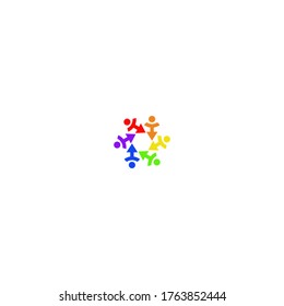 Icono de vector del logotipo de la comunidad LGBTQ
