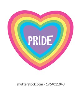 Concepto LGBTQ. Ilustración vectorial para la celebración del mes del Orgullo.