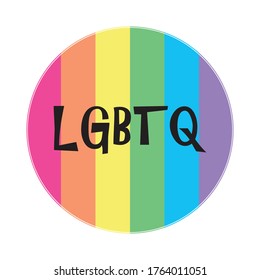 LGBTQ concept. Vector illustration for Pride month event celebration.
