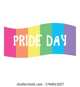 LGBTQ concept. Vector illustration for Pride month event celebration.
