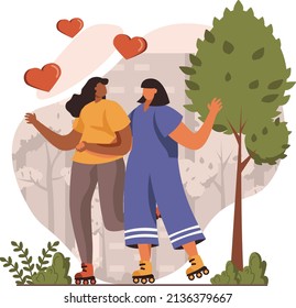LGBTQ Flat Illustration vector design 