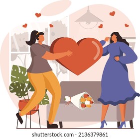LGBTQ Flat Illustration vector design 