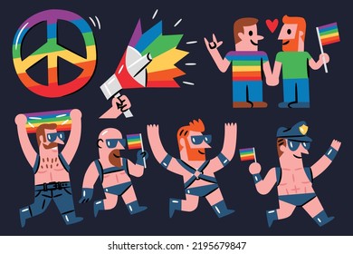 LGBTQ illustration for website, application, printing, document, poster design, etc.