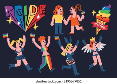 LGBTQ illustration for website, application, printing, document, poster design, etc.