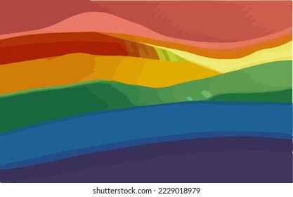 Lgbtq, Lgbt, Gay, Transgender, Drag Queen, Lesbian, Bisexual, Queer Flag Illustration Vector Cartoon Drawing