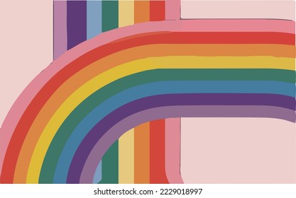 Lgbtq, Lgbt, Gay, Transgender, Drag Queen, Lesbian, Bisexual, Queer Flag Illustration Vector Cartoon Drawing