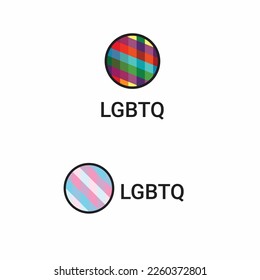 Plantilla de diseño de logotipo LGBTQ Dos ideas de diseño