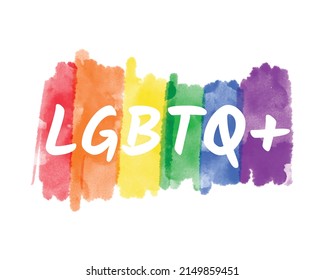 Lgbtq Logo Lettering Text On Vector Stock Vector (Royalty Free ...