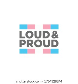 LGBTQ Plus White Blue Pink Flag Lesbian Gay Bisexual and Transgender Pride Vector Template Design Element with modern high end look
