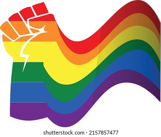 LGBTQ Power of pride, freedom and prosperity