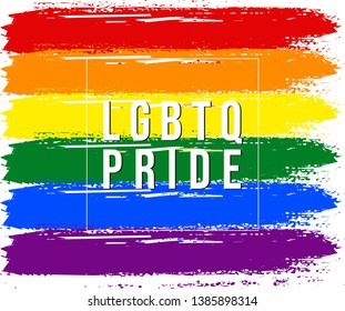 Lgbtq Pride Banner Background Art Stock Vector (Royalty Free ...