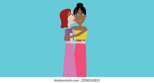 LGBTQ+ Pride Couple Relationship Forever Together