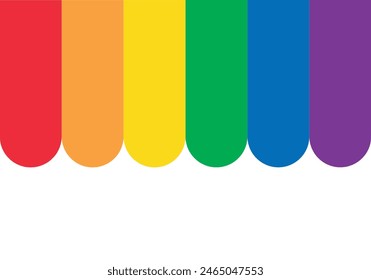 Fondo de la bandera del orgullo LGBTQ+ en ciego