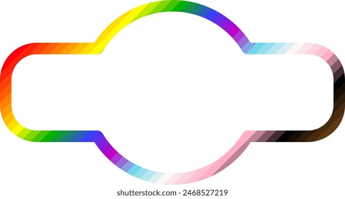 LGBTQ+ Pride Flag color Photo Frame