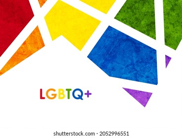 LGBTQ Pride Month abstract colorful grunge vector background