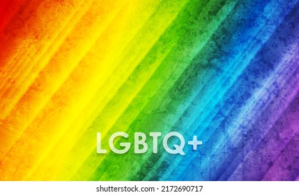 LGBTQ Pride Month abstract colorful grunge stripes vector background