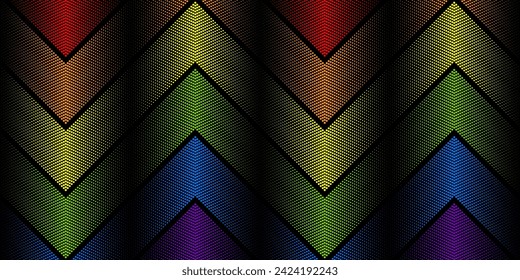 Mes del Orgullo LGBTQ colorido abstracto líneas de puntos fondo vectorial