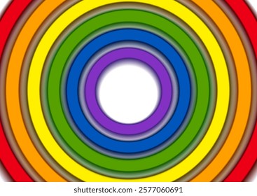 LGBTQ Pride Month abstract colorful circles vector background