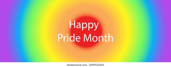 LGBTQ pride month banner. Rainbow PRIDE month with festival parades, parties and social events. Colorful rainbow flag. Vector design template.
LGBTQIA Pride Month Text. Pride flag vector.