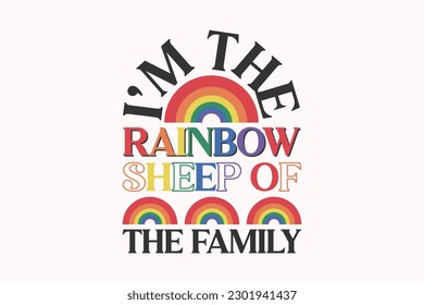 LGBTQ Pride Month Quote EPS Design. Vector Pride Design Template