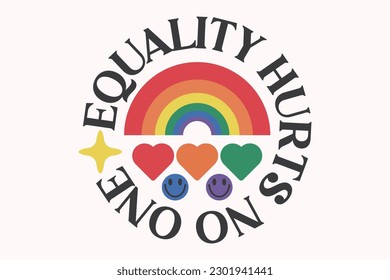 LGBTQ Pride Month Quote EPS Design. Vector Pride Design Template