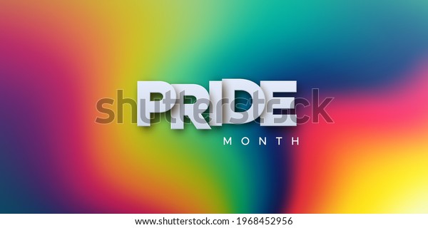 Lgbtq Pride Month Vector Illustration White Stock Vector (Royalty Free ...