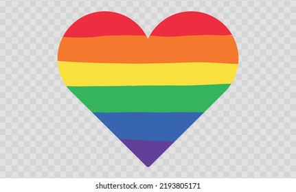 LGBTQ+ Pride Month, vector. İsolated on background