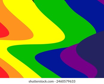 LGBTQ Pride Rainbow Background. LGBTQIA+ Gay Pride Rainbow Flag Background.