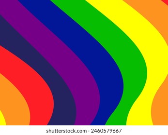 LGBTQ Pride Rainbow Background. LGBTQIA+ Gay Pride Rainbow Flag Background.