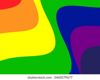 LGBTQ Pride Rainbow Background. LGBTQIA+ Gay Pride Rainbow Flag Background.